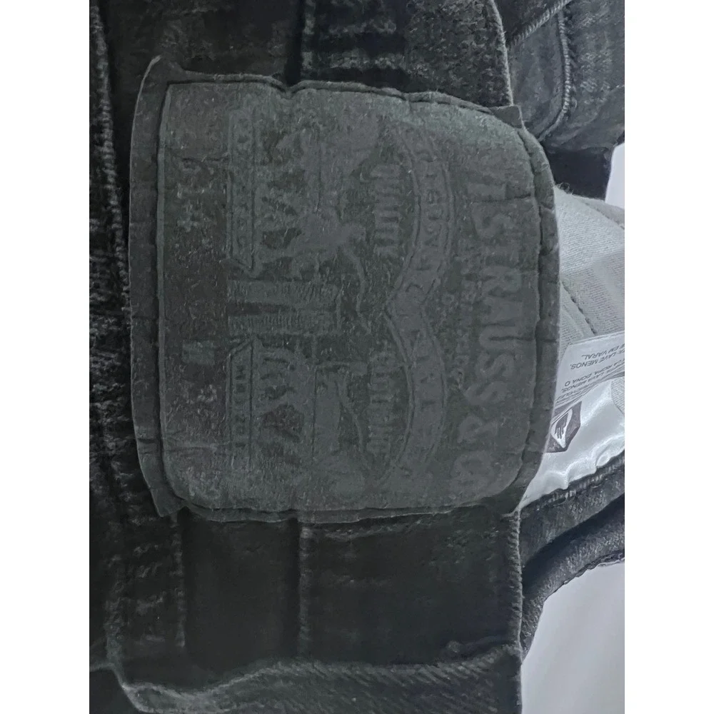 Levis 514 Straight Fit Mens Jeans‎ 36x32 Washed Black Denim Pants